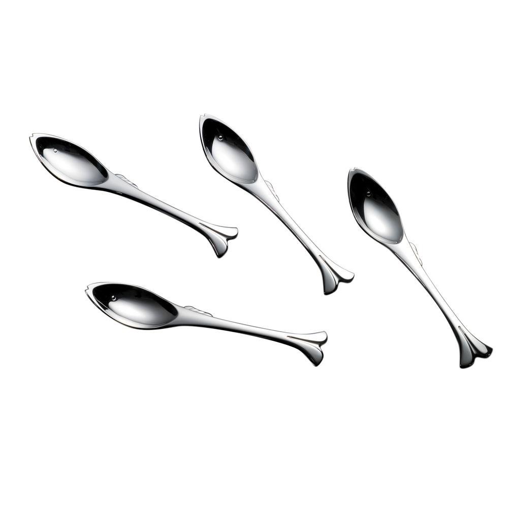 UPC 717182000062 product image for Yamazaki Gone Fishin 4-Piece Dessert Spoon Gift Boxed-TW-65 - The Home Depot | upcitemdb.com