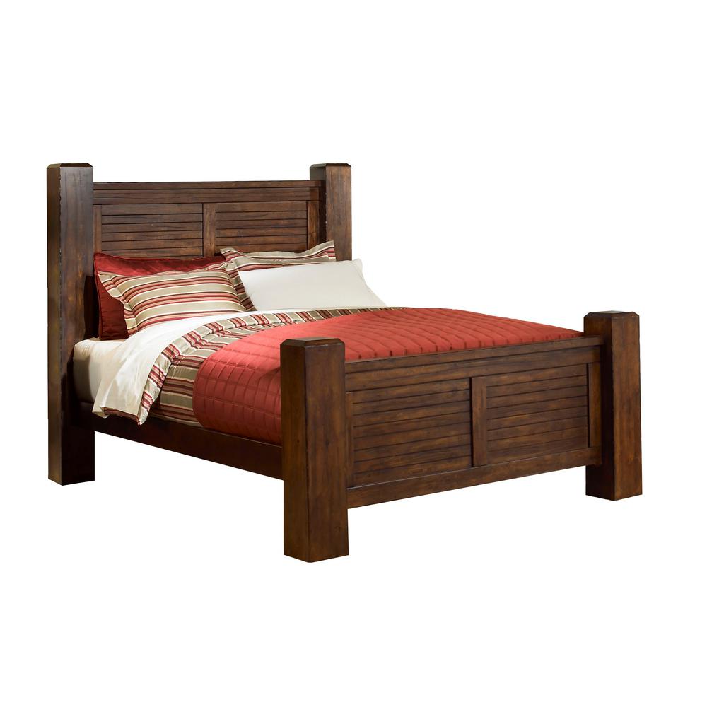 Trestle Wood Mesquite Pine King Complete Post Bed