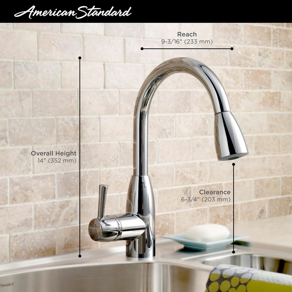 American Standard Fairbury Single Handle Pull Down Sprayer Kitchen