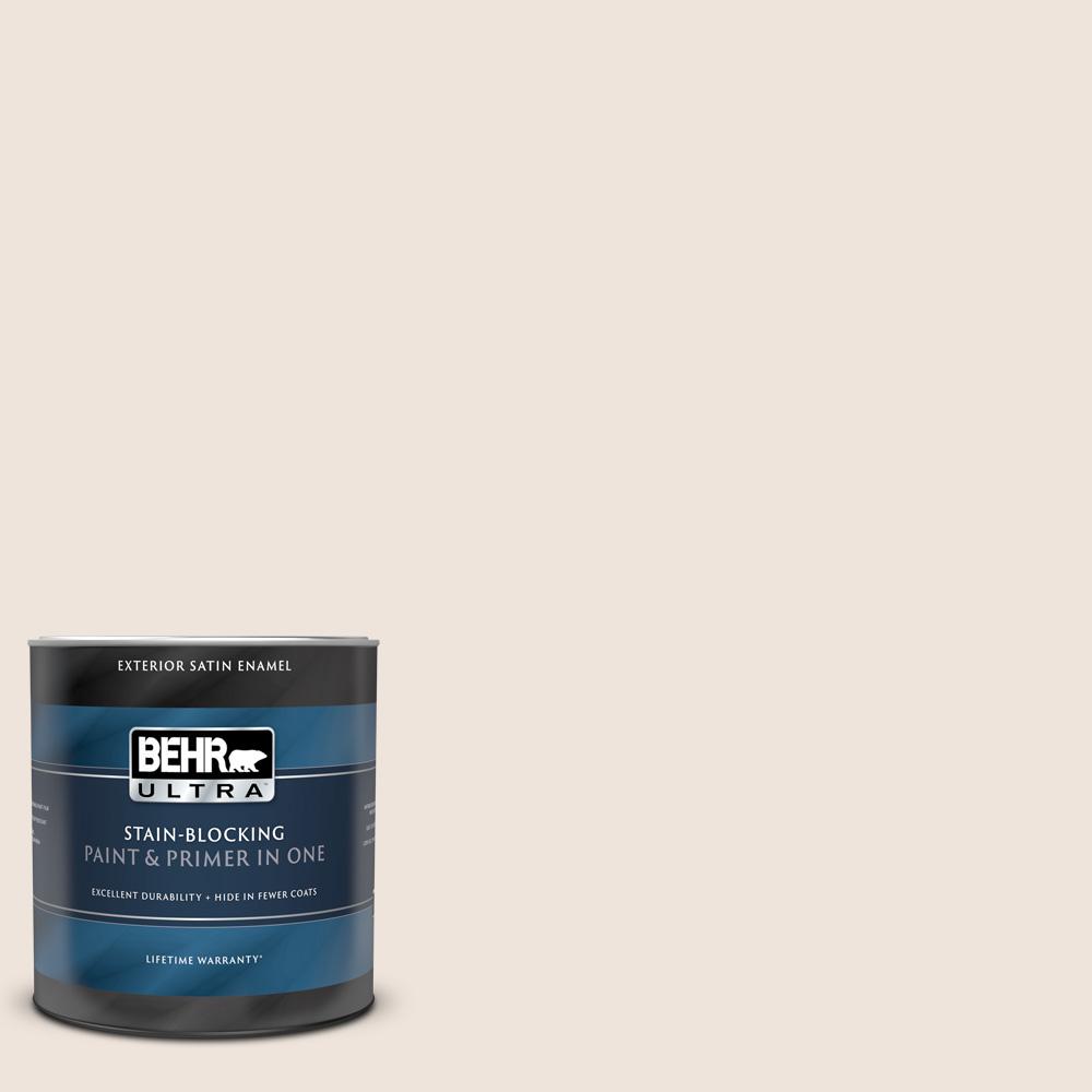 BEHR ULTRA 1 qt. PPL74 Vellum Parchment Satin Enamel Exterior Paint