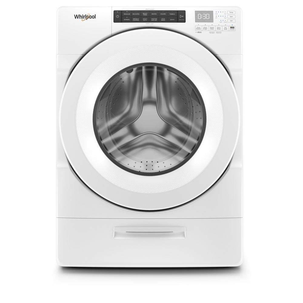 Whirlpool 4 5 Cu Ft High Efficiency White Front Load Washing