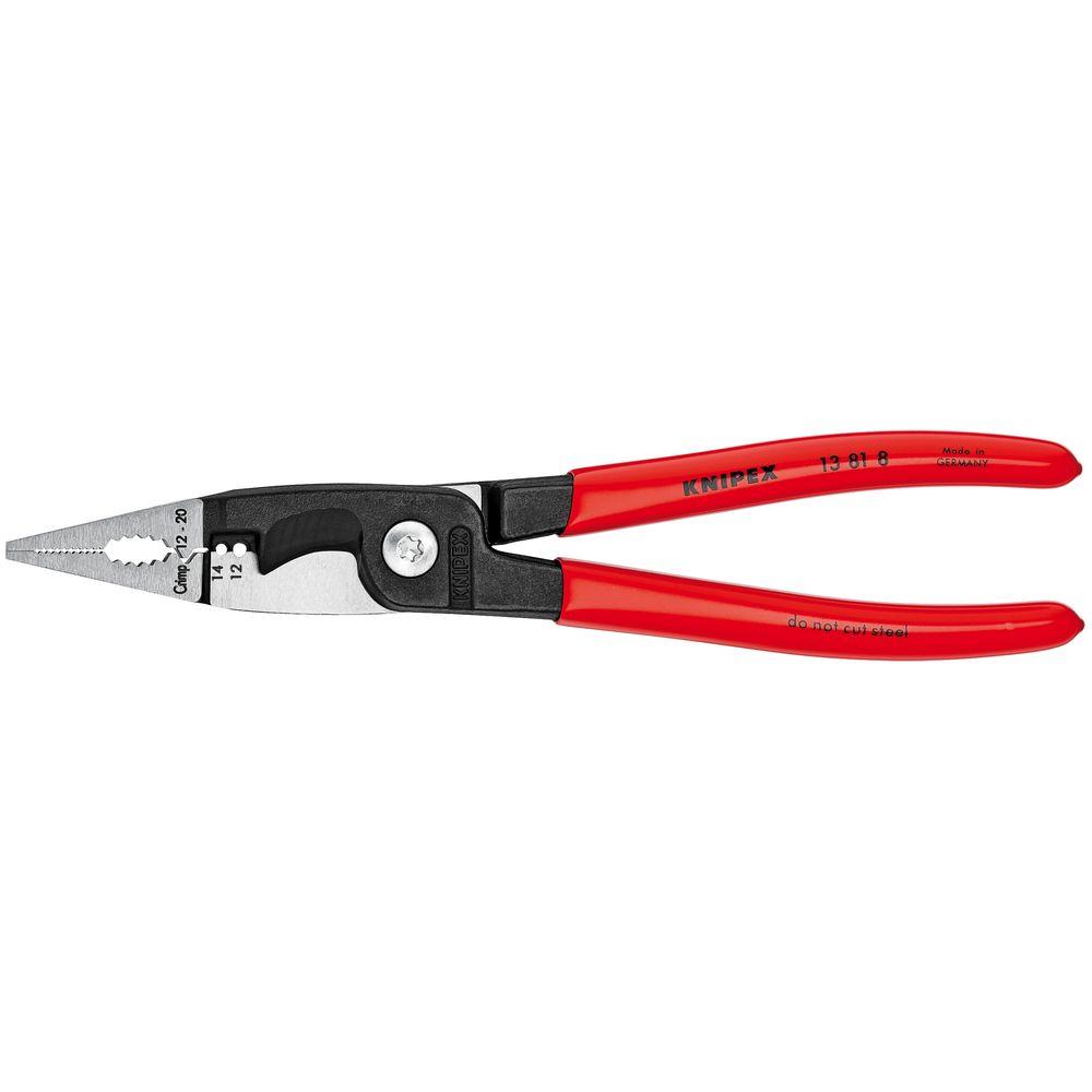 KNIPEX 8 in. Electrical Installation Pliers13 81 8 The Home Depot