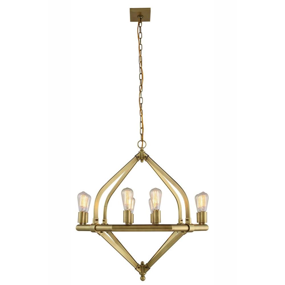 Elegant Lighting Illumina 8 Light Burnished Br Pendant Lamp Elegant Lighting Illumina 8 Light Burnished Br Pendant Lamp