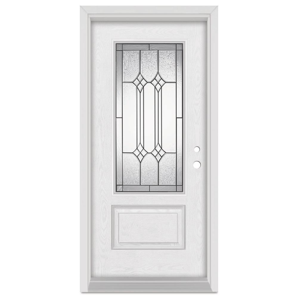 Stanley Doors 32 In X 80 In Orleans Left Hand 3 4 Lite Patina
