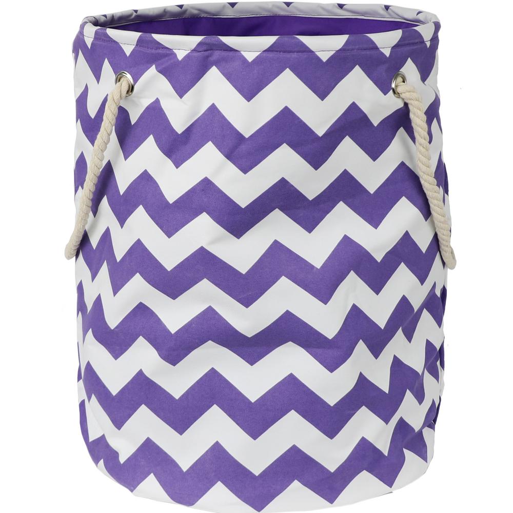 purple laundry basket