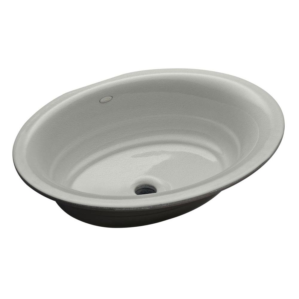 KOHLER Garamond Undermount Cast Iron Bathroom Sink in Sea SaltK2832FF The Home Depot