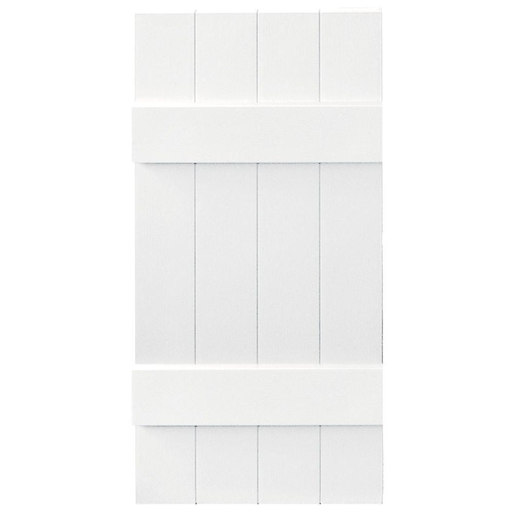 Builders Edge 14 In X 77 Board N Batten Shutters Pair 4 Boards 14 In X 31 Board N Batten Shutters Pair 4