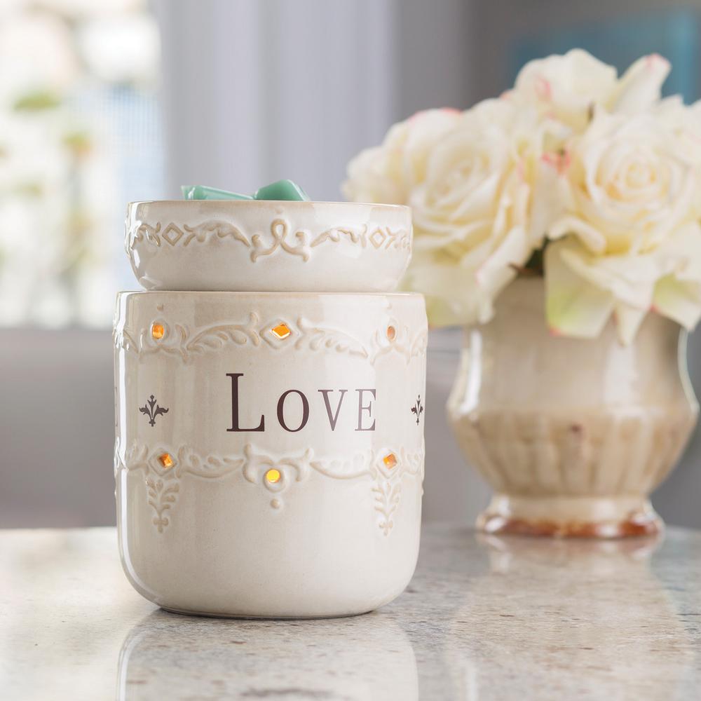 Candle Warmers Etc 8.8 in. Live, Laugh, Love Illumination Fragrance