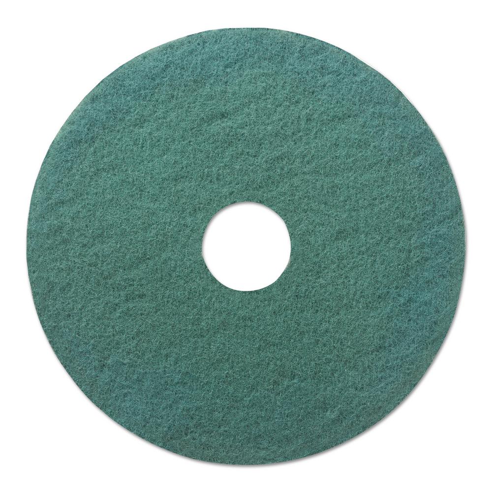 Premiere Pads 20 in. Dia Standard Heavy-Duty Scrubbing Green Floor Pad ...