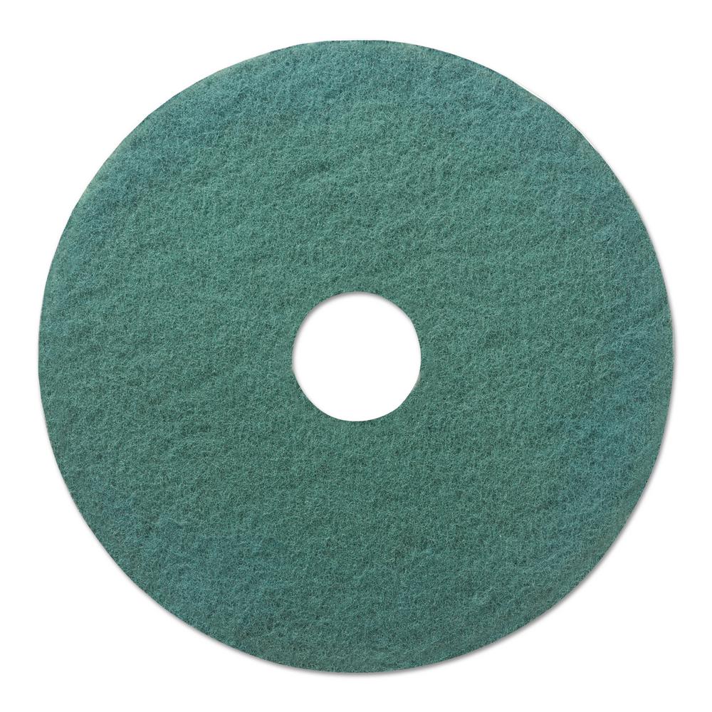 Ceramic Tile Floor Pads Cleaning Tools The Home Depot Dia Standard Heavy Duty Scrubbing Green Floor Pad Case Of 5