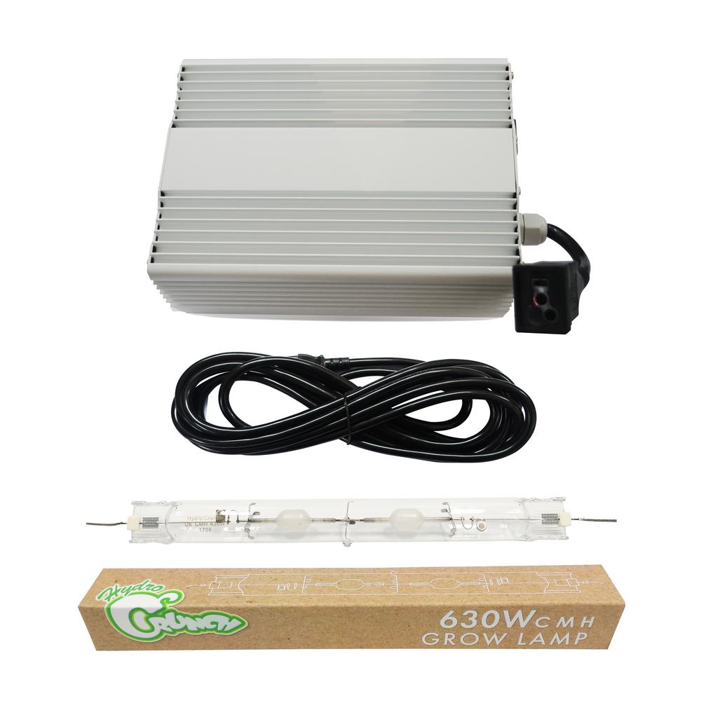 Hydro Crunch 630 Watt Double Ended Ceramic Metal Halide Ballast With De Cmh 3100k Lamp