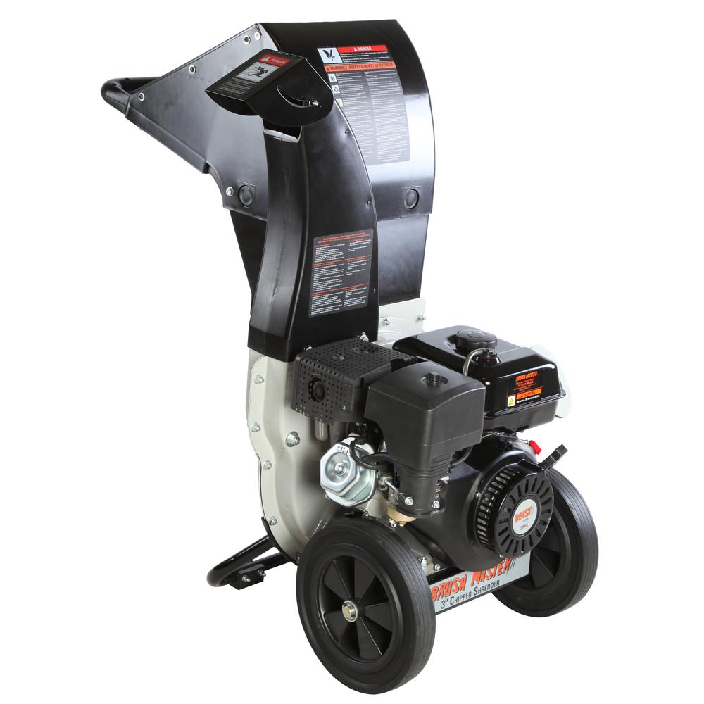 Chipper Shredders Outdoor Equipment The Home Depot 11 Hp Gas Ed Commercial Duty Chipper Shredder