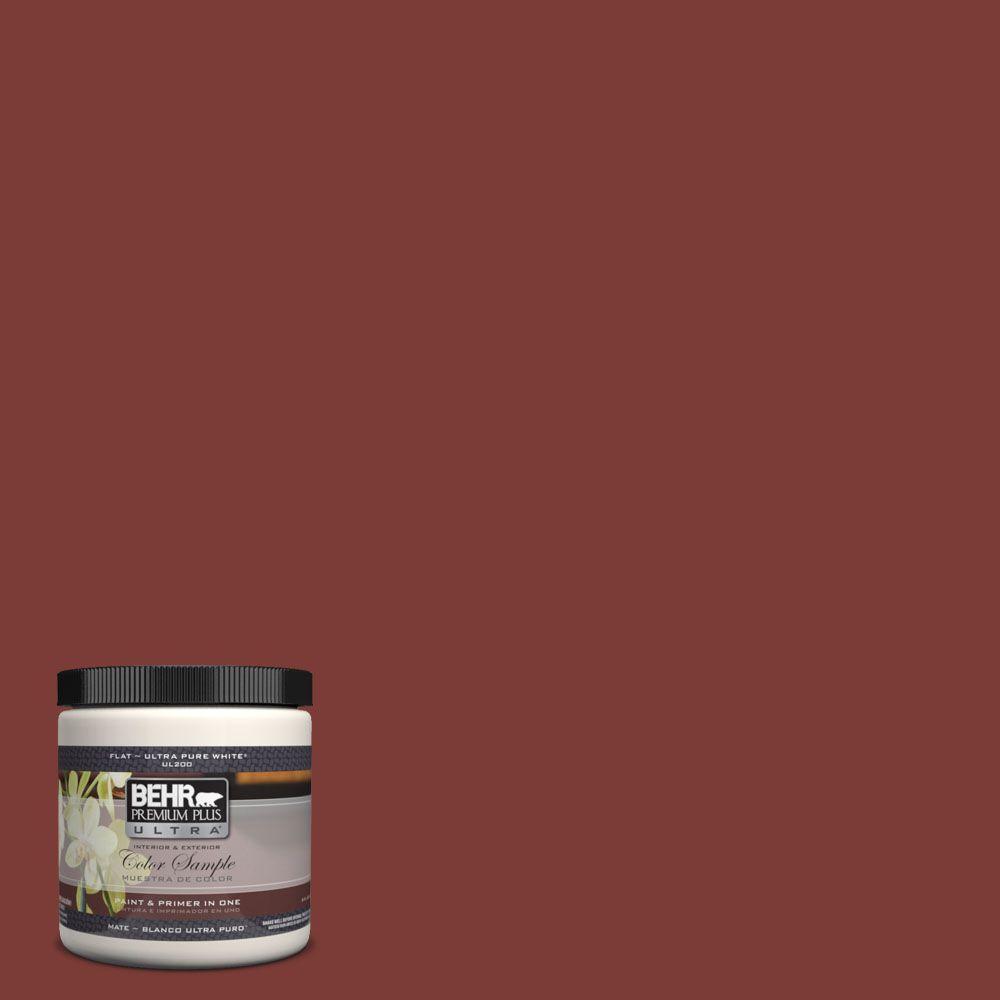 Behr Premium Plus Ultra 8 Oz Ul120 22 Red Pepper Matte Interior Ul120 22 Red Pepper Matte Interior