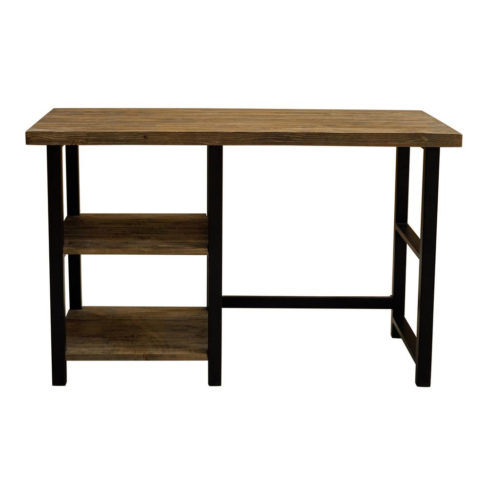 Alaterre Furniture Pomona 48 in. W Natural Metal and Solid 