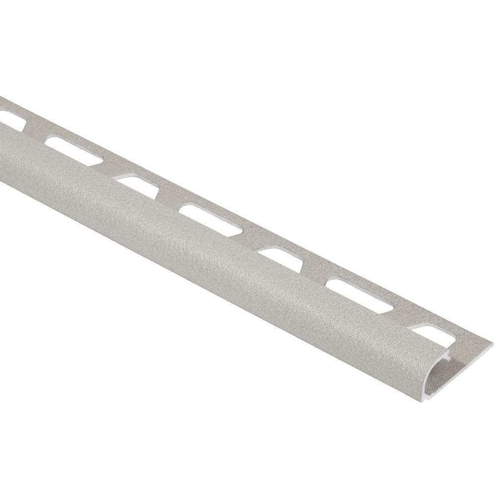 Schluter Rondec Greige 1/2 in. x 8 ft. 21/2 in. ColorCoated Aluminum Bullnose Tile Edging Trim