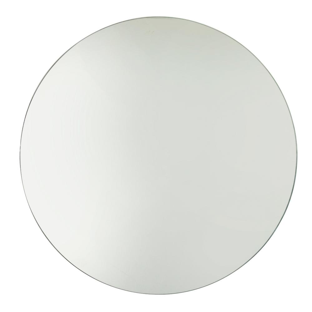 Croydex Severn 211/2 in. W x 211/2 in. H x 43/10 in. D Frameless Stainless Steel Surface