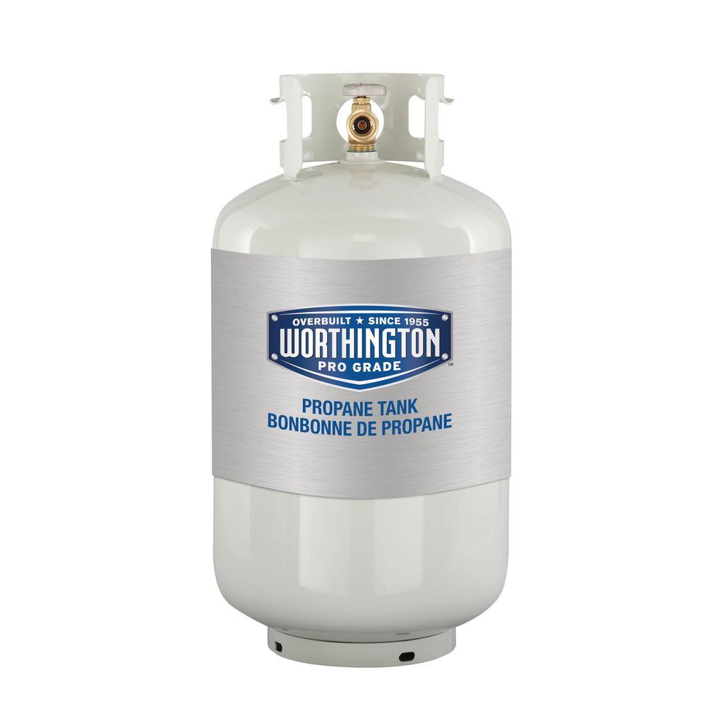 Worthington 281149 1-Gallon Steel Propane Cylinder With Type 1 With Overflow Prevention Device Valve