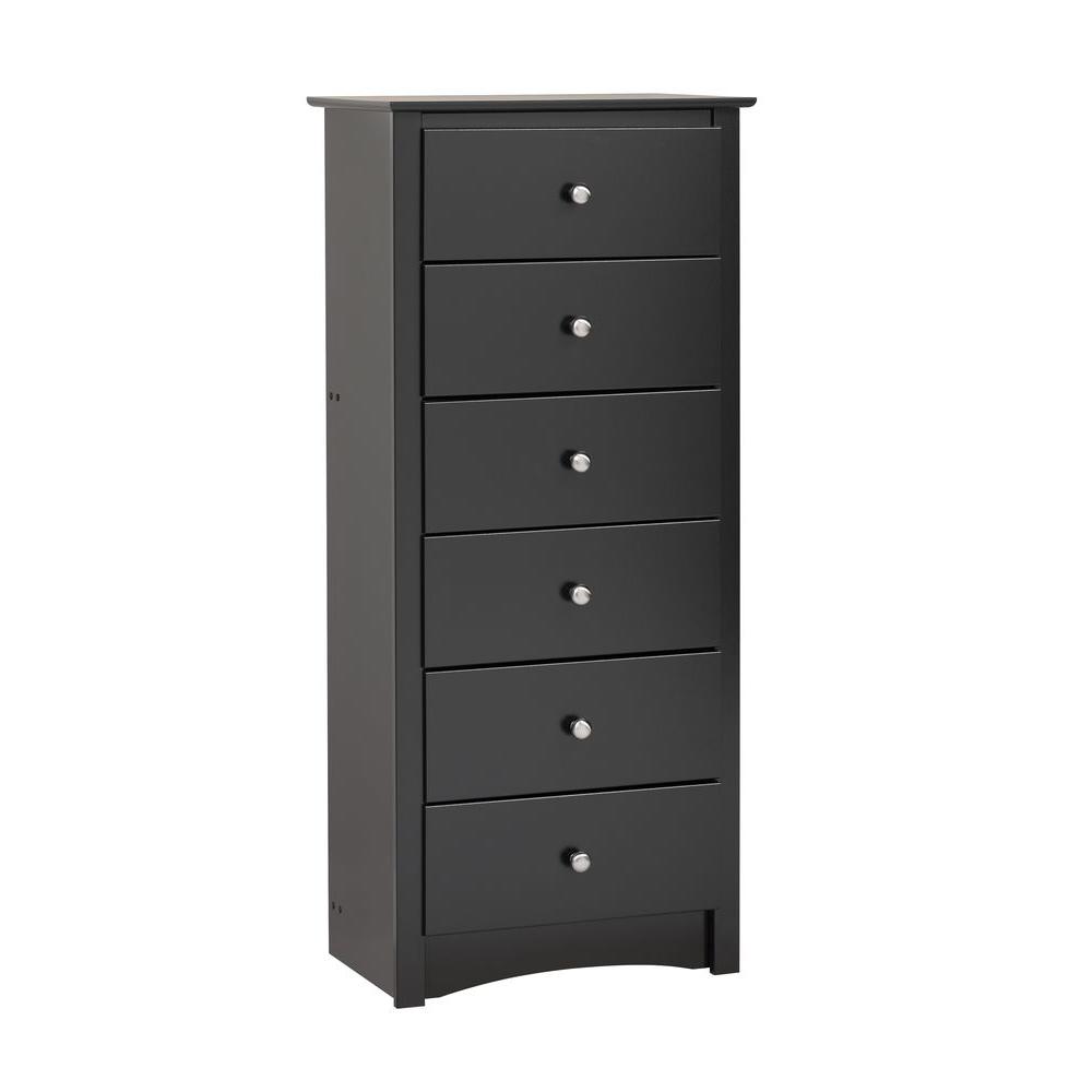Prepac Sonoma 6 Drawer Black Chest Bdc 2354 K The Home Depot 3 Prepac Sonoma 6 Drawer Black Chest