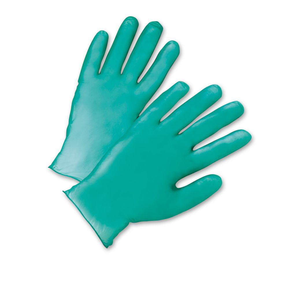 latex gloves green