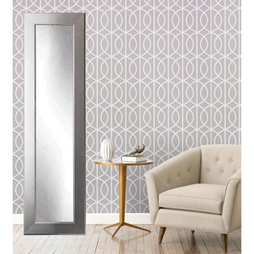 Brushed BrandtWorks BM12SKINNY Mod Euro Silver Full Length Mirror 16 x 71