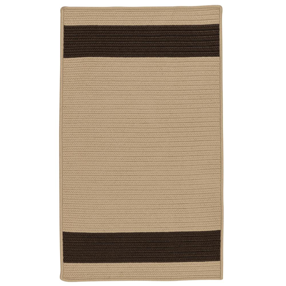 Colonial Mills Aurora Sand Brown 5 Ft X 7 Stripe Indoor Outdoor Area Rug