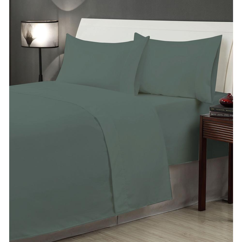 Casual Living Gray Microfiber Queen 6-Piece Sheet Set-12902 - The Home ...