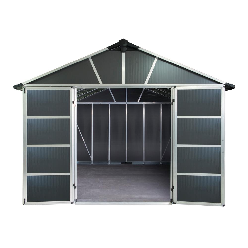 Palram Yukon 11 ft. W x 13.1 ft. D x 8.3 ft. H Dark Gray 