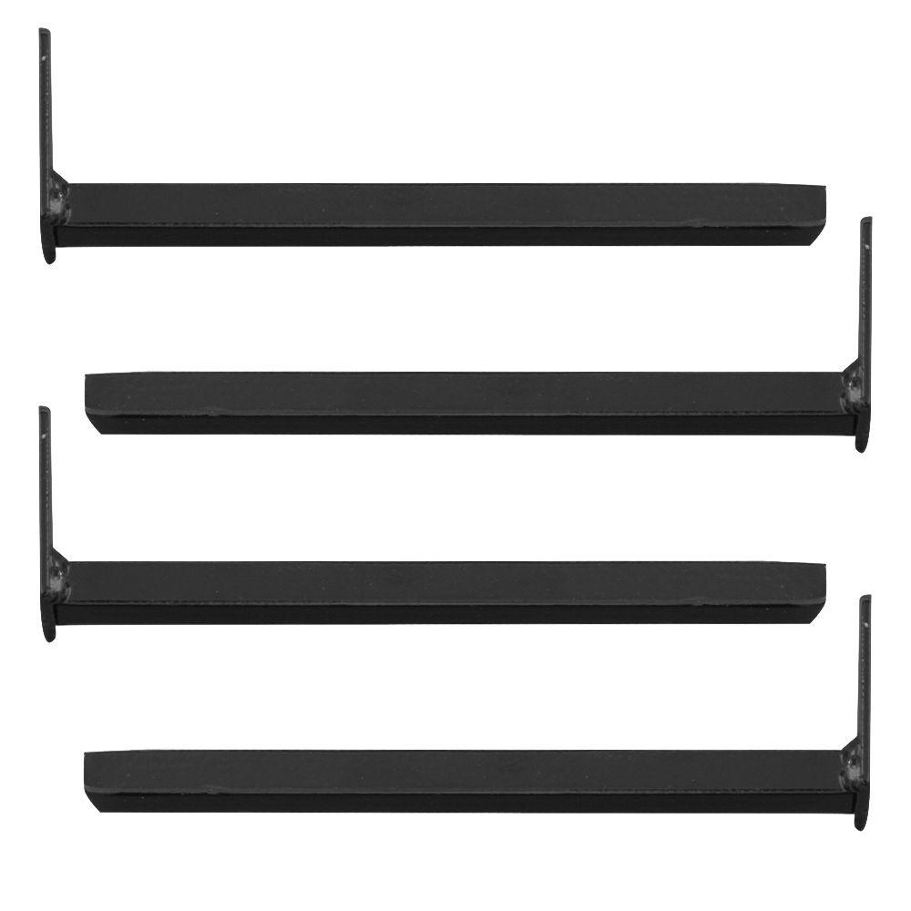 Unique Home Designs Black InsideMount Brackets with Screws (4Pack