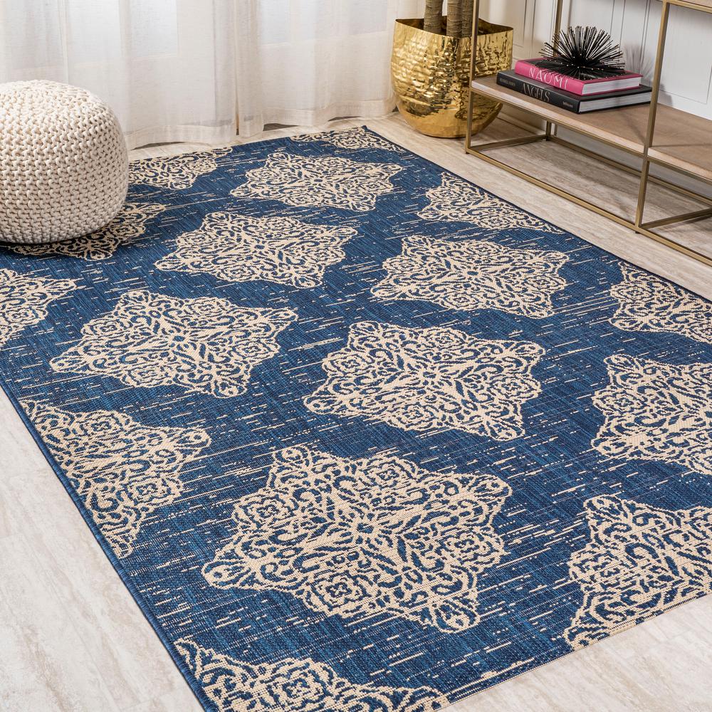 8 X 10 Blue Outdoor Rugs Rugs The Home Depot