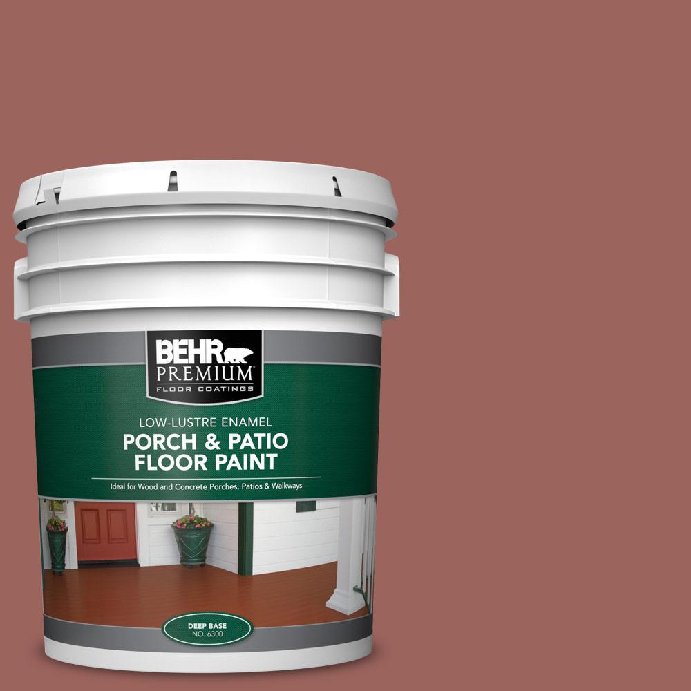 Behr Premium 5 Gal Ecc 34 3 Terra Cotta Sun Low Lustre Enamel
