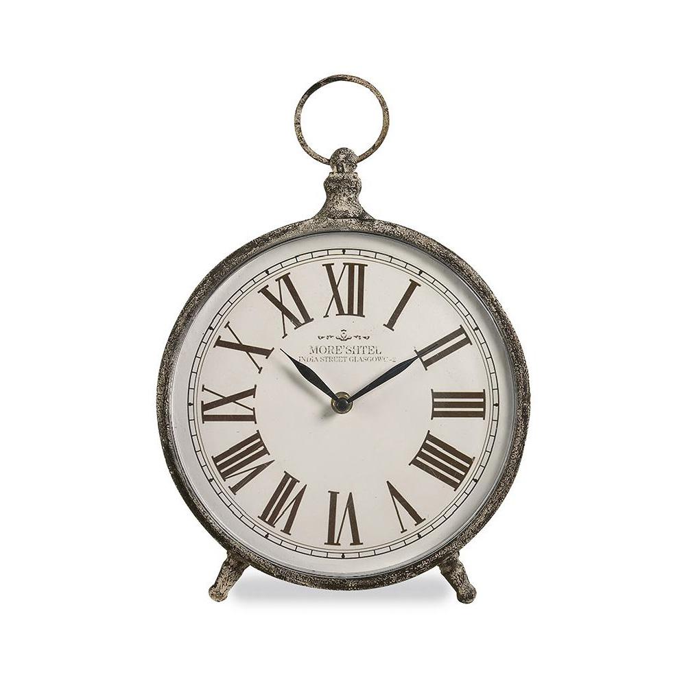 Imax Norida Rust Iron Rustic Desk Clock 97112 The Home Depot Imax Norida Rust Iron Rustic Desk Clock