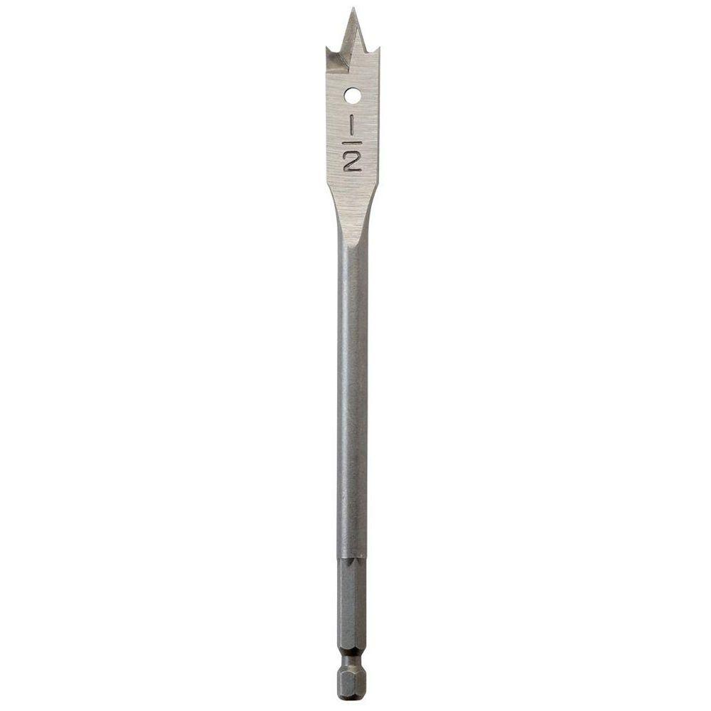 Milwaukee 1/2 in. x 6 in. Flat Wood Boring Bit48270501 The Home Depot