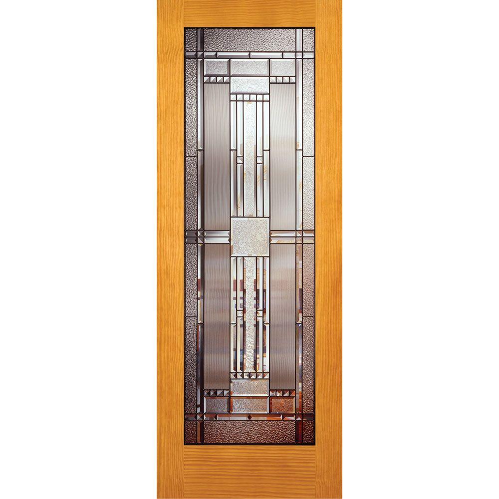 Mmi Door 24 In X 96 In Unfinished Poplar Wood 1 Lite Clear Glass