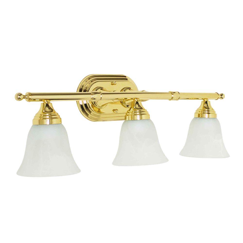 Luminance Mason 3Light Bright Satin Nickel Vanity LightF365380 The