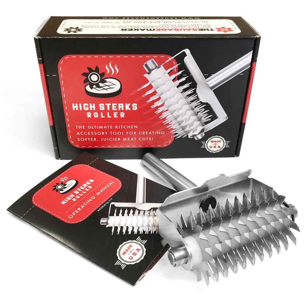 Stainless Steel High Steaks Meat Tenderizing Roller