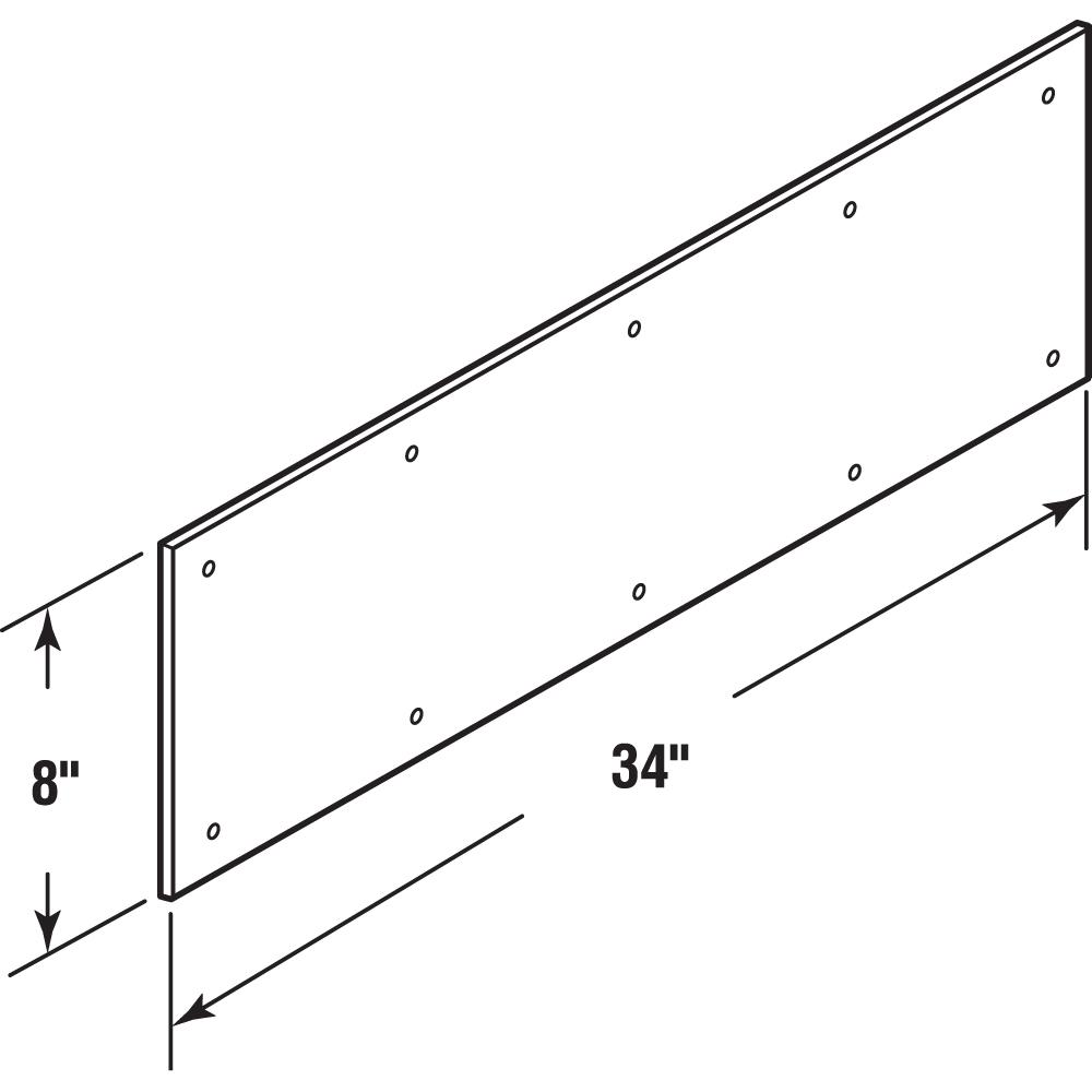32 inch door kick plate