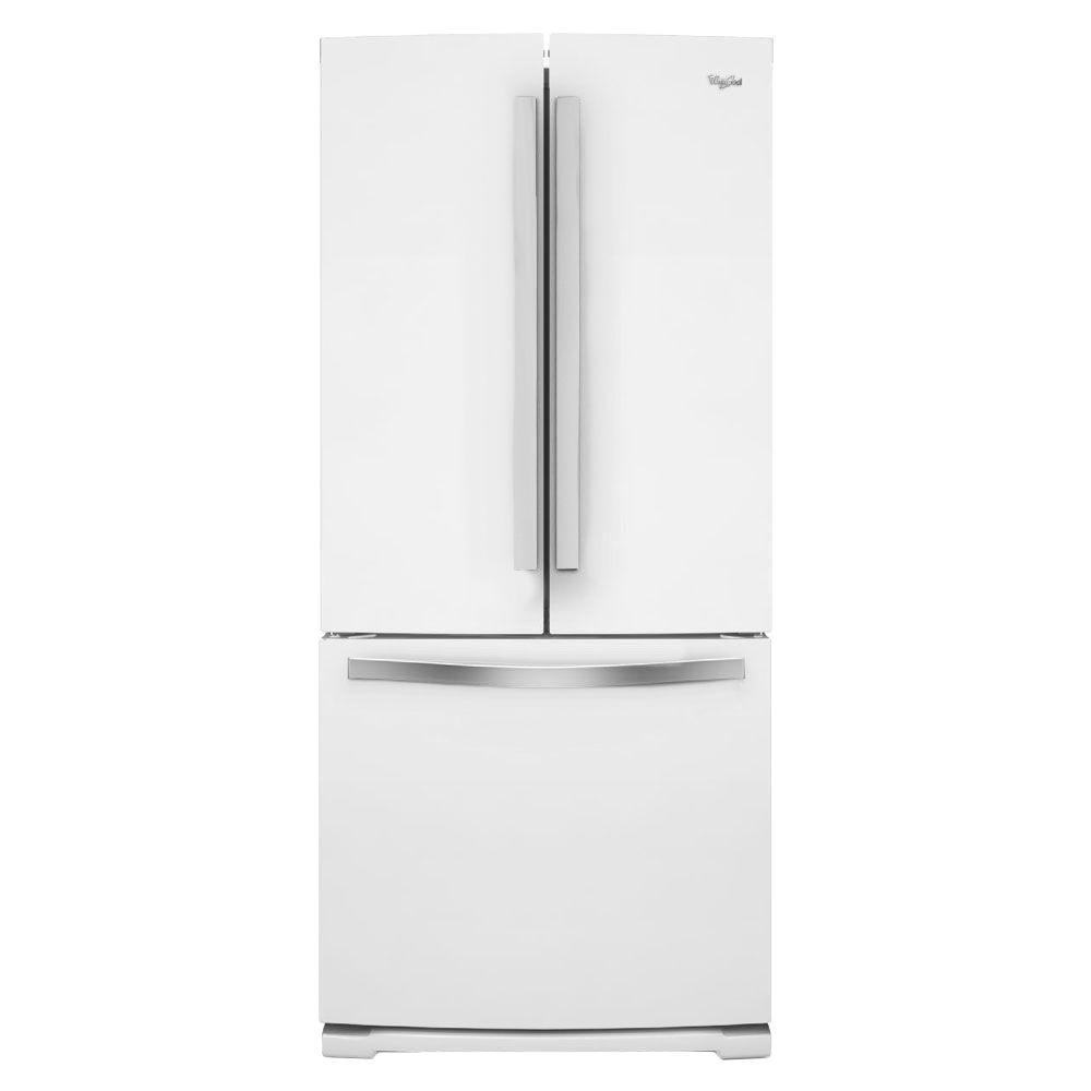 Whirlpool 30 in. W 19.7 cu. ft. French Door Refrigerator in White IceWRF560SMYH The Home Depot