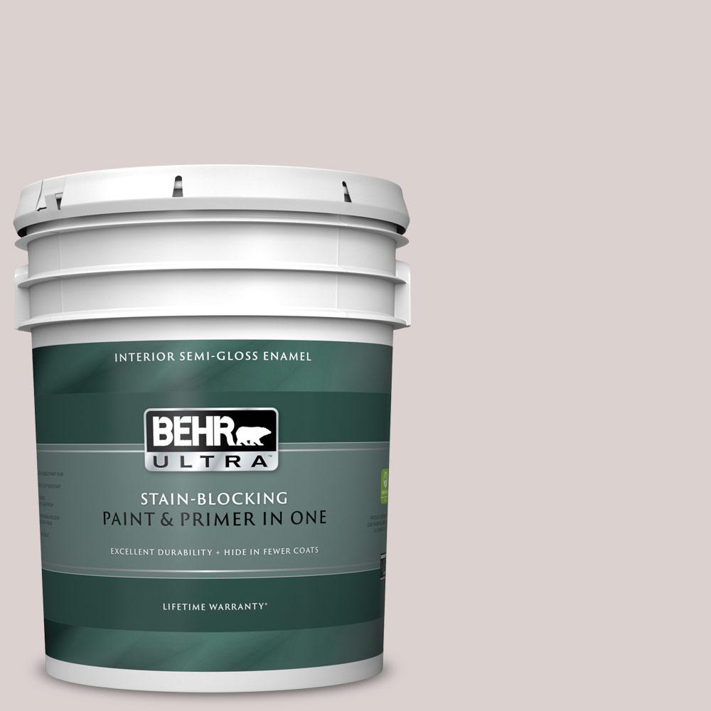 BEHR ULTRA 5 gal. 780A2 Smoked Oyster SemiGloss Enamel Interior