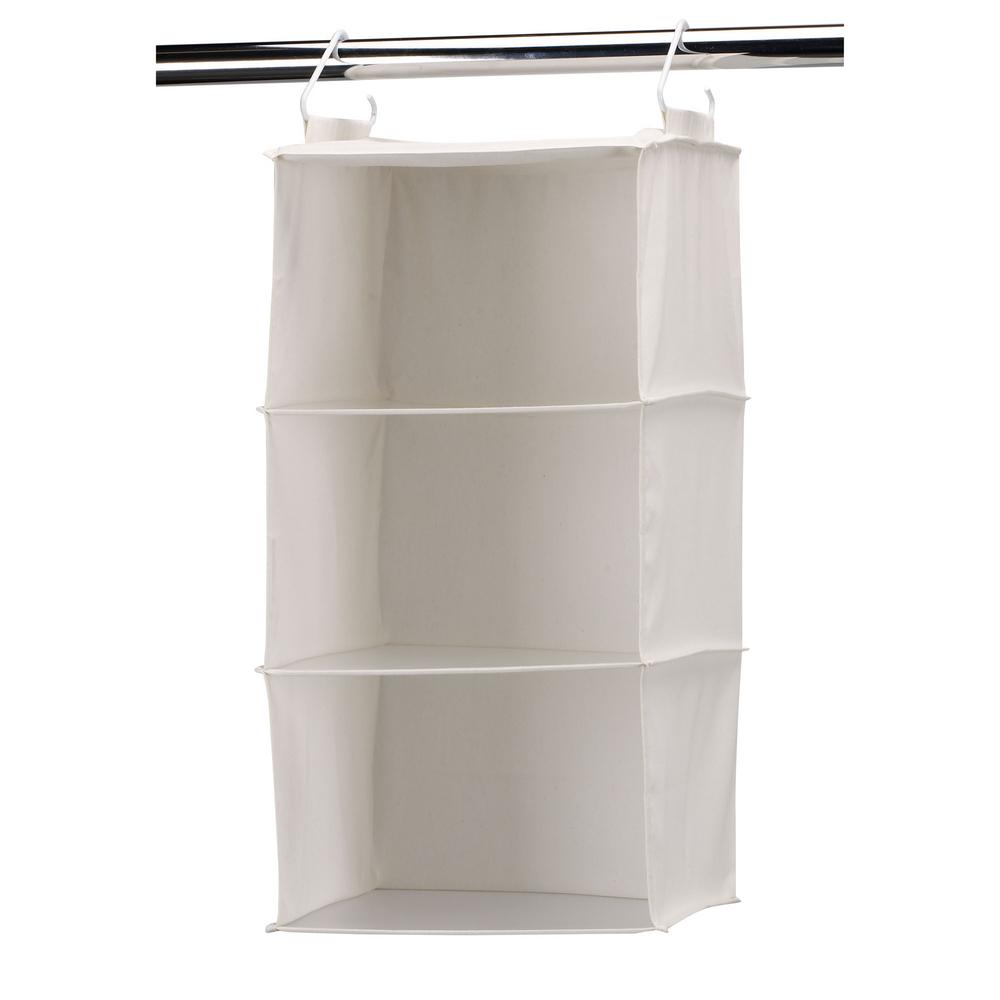 Household Essentials 3 Shelf Hanging Organizer with Plastic 
