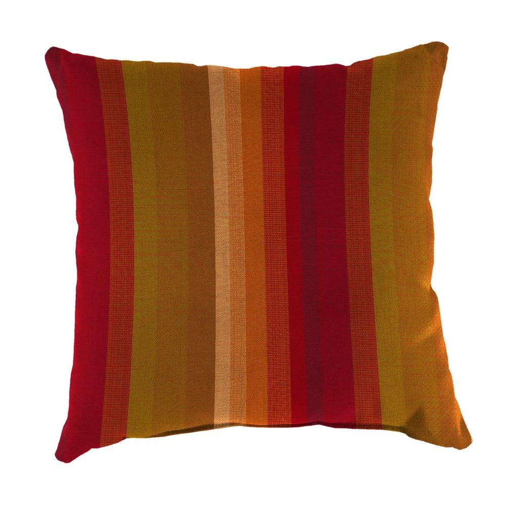 Jordan Manufacturing Janice Royal Square Outdoor Throw Pillow-DP9950PK1-2373D - The Home Depot