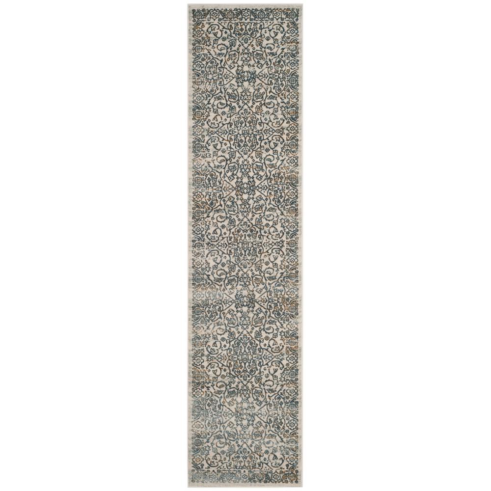 Safavieh Princeton Gray/Beige 2 ft. x 8 ft. Runner RugPRN715G28 The