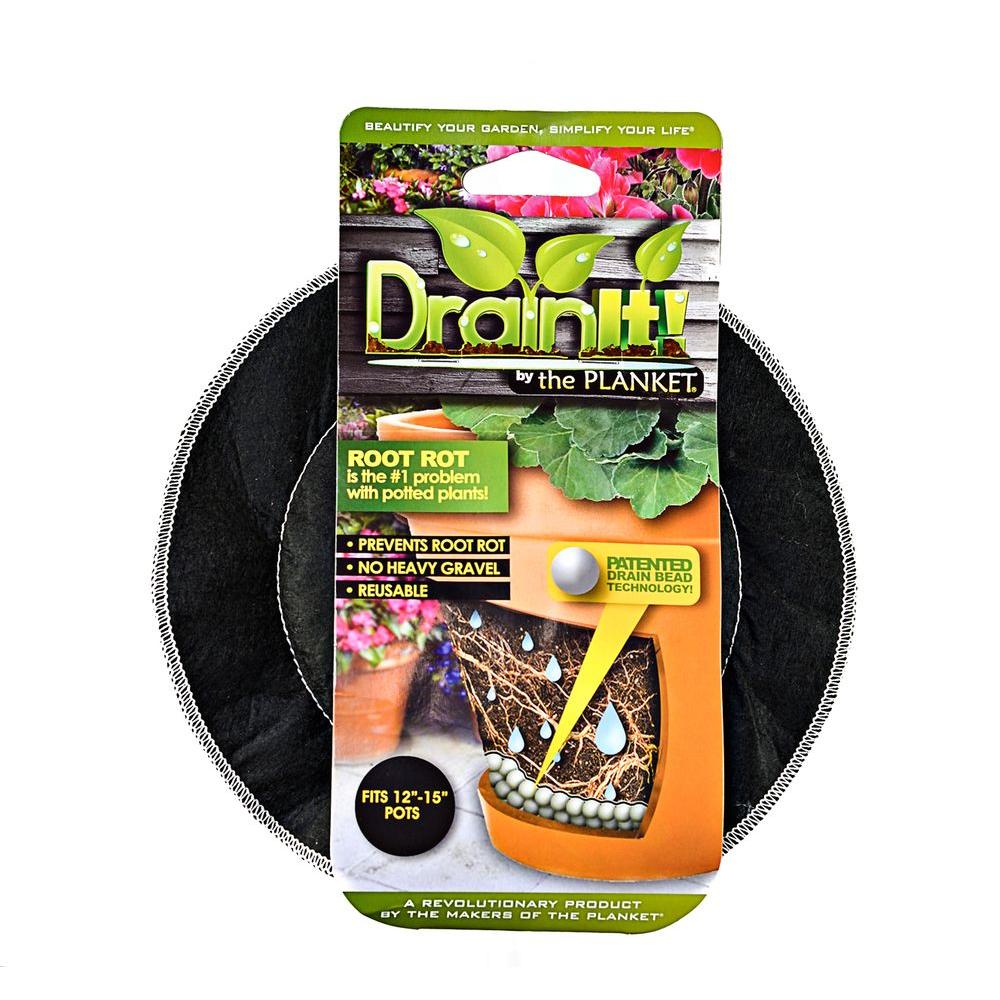 Drain It! by Planket 12 in. 15 in. pot easyflow drain disc40012