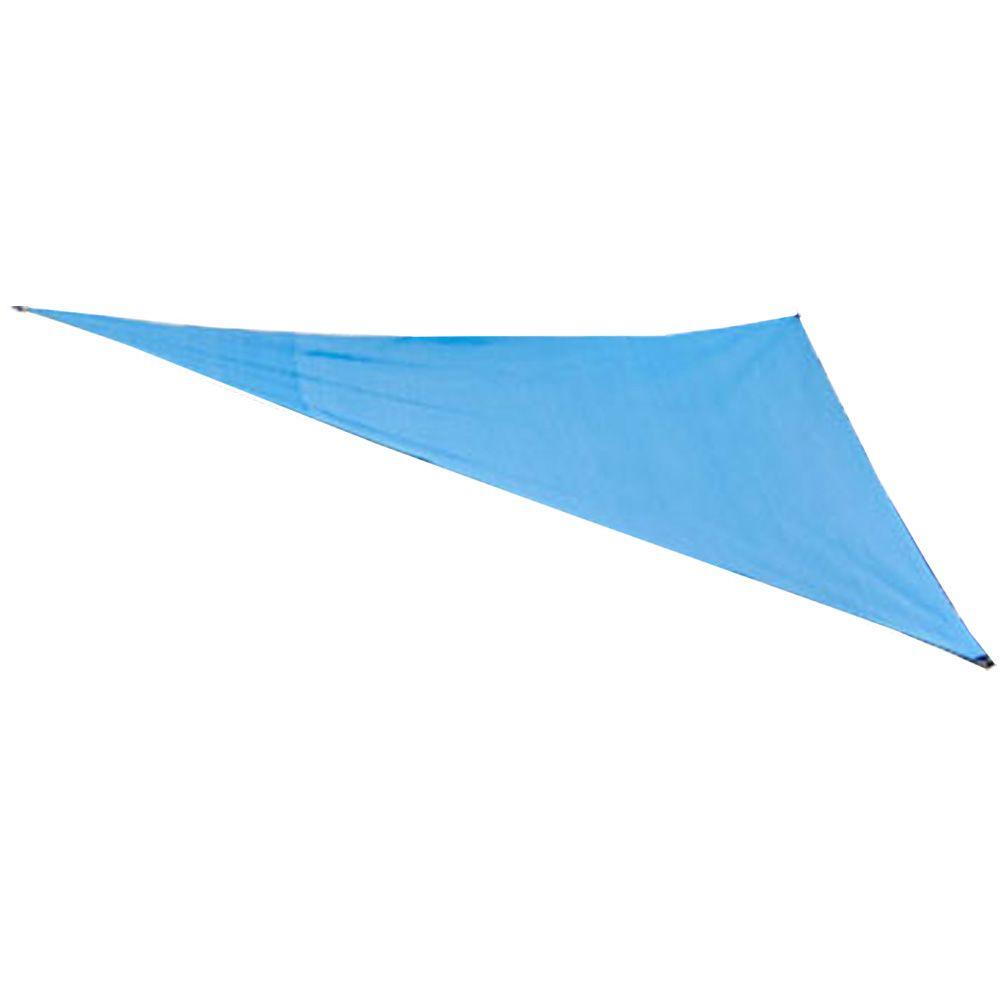 King Canopy 16 ft. W x 16 ft. D Blue Triangle Sun Shade Sail-PC2000216B