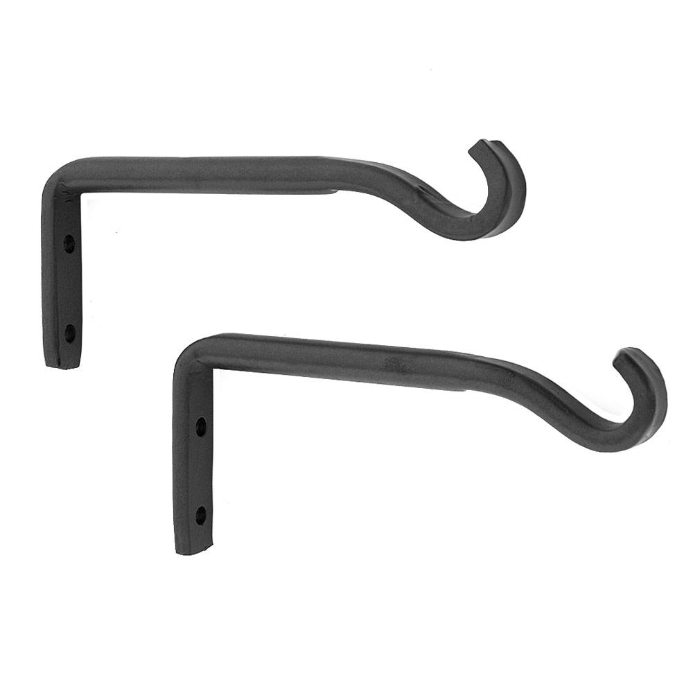 Achla Designs 5.25 in. L Black Powder Coat Iron Trellis Wall Brackets ...