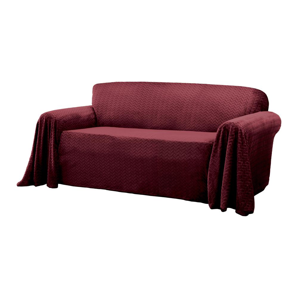 Innovative Textile Solutions Mason Wine Furniture Throw Sofa Mason Wine Furniture Throw Sofa