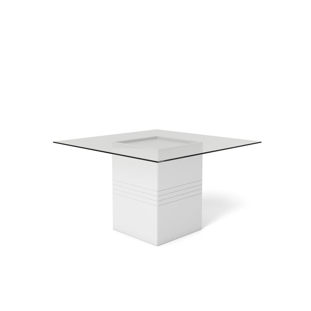 Manhattan Comfort Perry 1 8 55 12 In Off White Sleek Tempered This Review Is From Perry 1 8 55 12 In White Gloss Sleek Tempered Glass Table Top