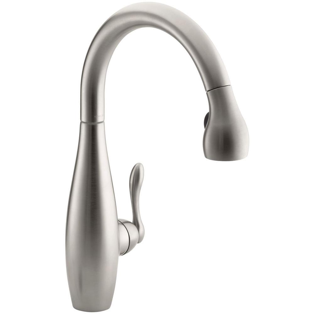 KOHLER Clairette Single-Handle Pull-Down Sprayer Kitchen ...