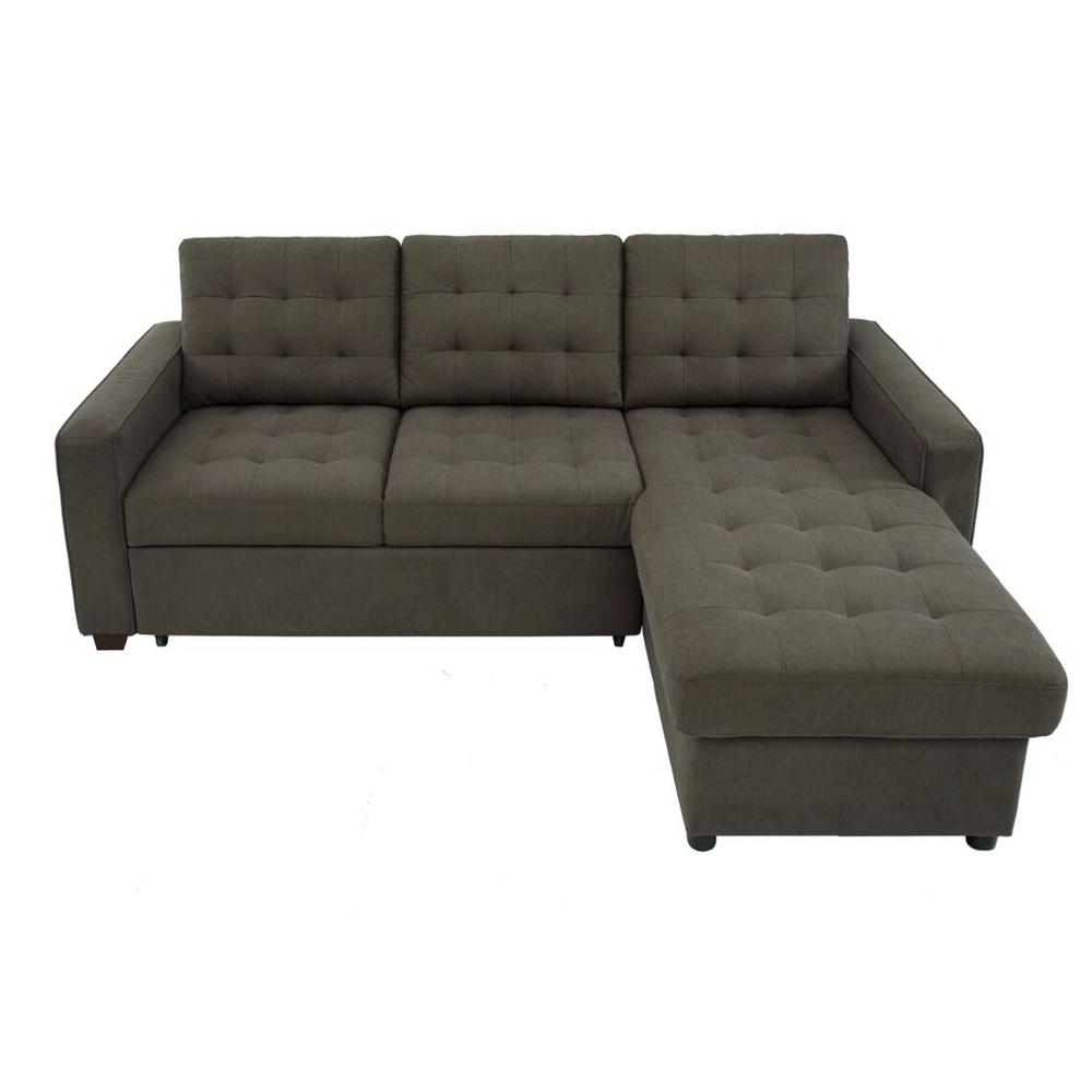 Serta Barison Expresso Microfiber Fabric 3 Seat Convertible