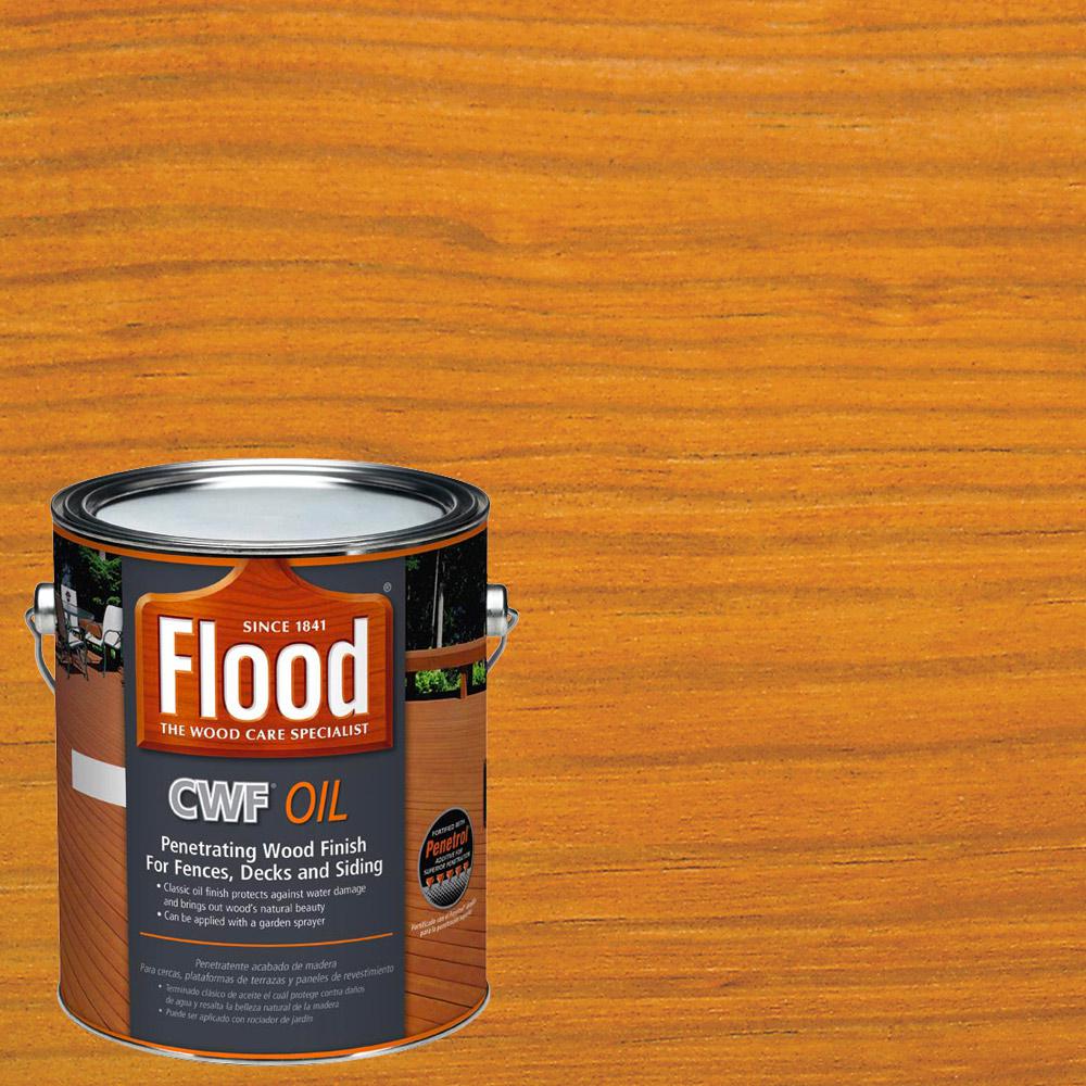 Flood 1 gal. Clear CWF Oil Exterior Wood Stain