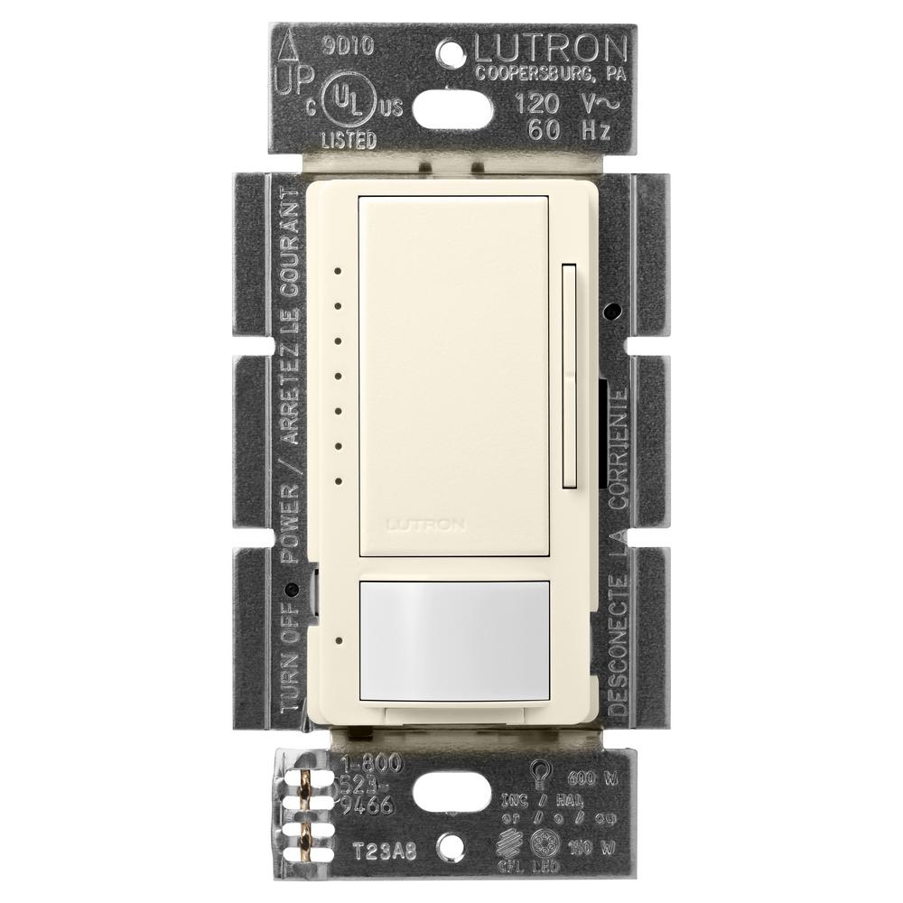 Lutron Maestro C.L Dimmer and Motion Sensor, Single Pole and Multi